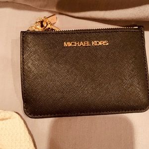 Black Michael Kors coin pouch. NWT